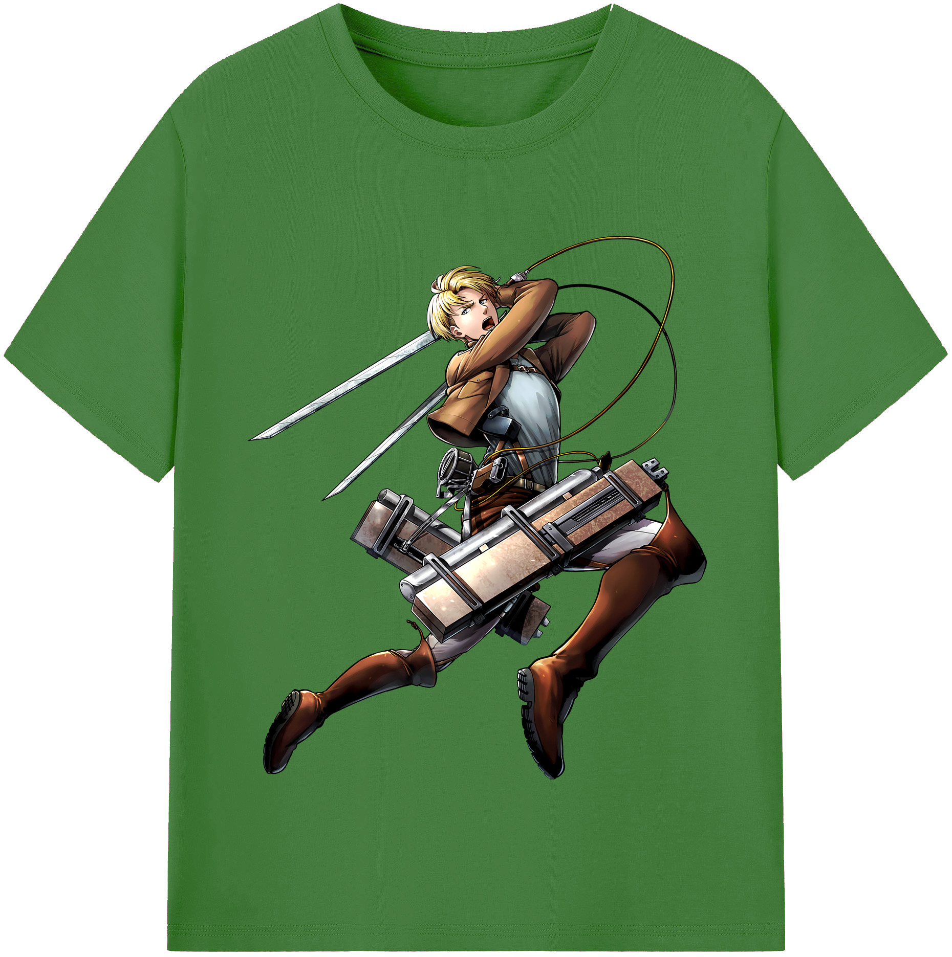 （画像用） 進撃の巨人 Attack on Titan レディースカジュアルプリントTシャツ（綿100％）